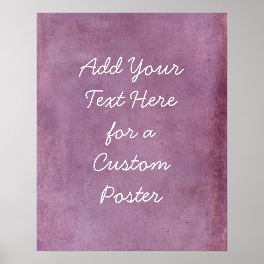 Voeg je aangepaste tekst toe, subtiel Roze rand Poster (Voorkant)