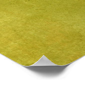 Voeg je aangepaste tekstmosterd Gele Grunge toe Poster (Hoek)