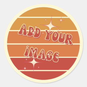 Voeg je Afbeelding Classic ronde Stickers toe
