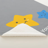 Voeg je Baby naam Sherpa Blanket Throw toe (3/4)