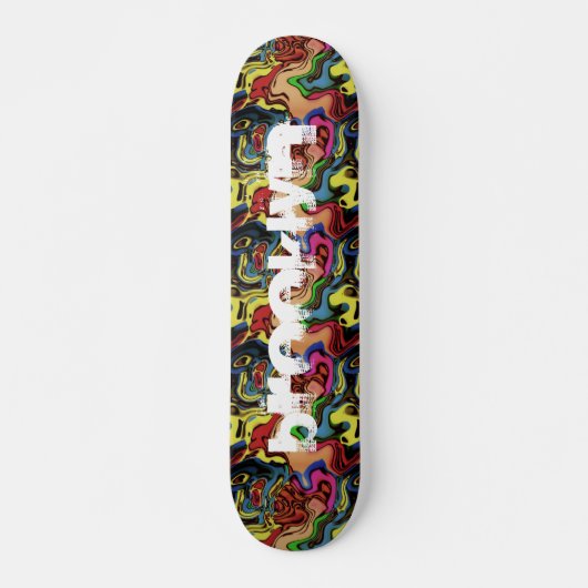 Voeg je City Graffiti Abstract toe Skateboard (Voorkant)