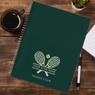 Voeg je clubnaam toe Tennis Team Players Custom Notitieboek
