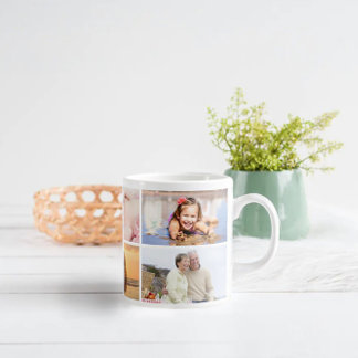 Voeg je eigen 6 foto koffie Mok