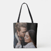 Voeg je eigen aangepaste foto dubbelzijdig toe draagtas (Achterkant)