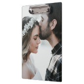 Voeg je eigen aangepaste foto dubbelzijdig toe klembord (Links)