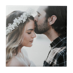 Voeg je eigen aangepaste foto dubbelzijdig toe tegeltje