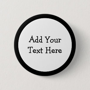 Voeg je eigen aangepaste tekst toe aan dit ronde button 5,7 cm