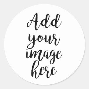 Voeg je eigen Afbeelding aanpasbare sticker toe