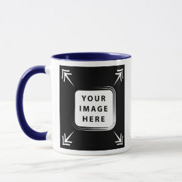 Voeg je eigen Afbeelding fotosjabloon Creëer toe Mok