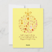 Voeg je eigen Afbeelding kerst Kaart! Feestdagenkaart (Achterkant)