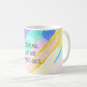 voeg je eigen citaat toe : turquoise paarse waterv koffiemok (Voorkant rechts)