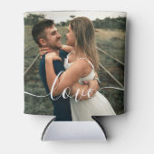 Voeg je eigen foto aangepaste script love Koelbox Blikjeskoeler (Voorkant)