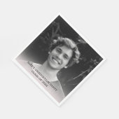 Voeg je eigen foto afstudeerpartijdocument toe servet (Hoek)