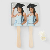 Voeg je eigen foto Afstuderen toe Handwaaier (Voorkant en achterkant)