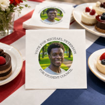 Voeg je eigen foto en verkiezingscampagne titel to