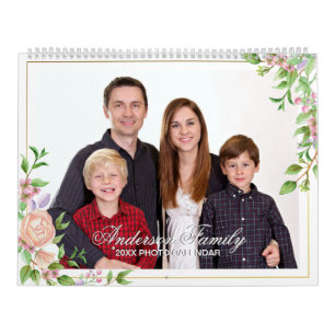 Voeg je eigen foto toe 2-pagina's grote 2025-kalen kalender