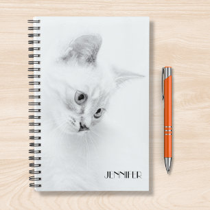 Voeg je eigen foto toe Kat Gepersonaliseerde naam Planner
