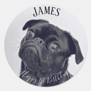 Voeg je eigen foto toe Verjaardagsnaam Sticker