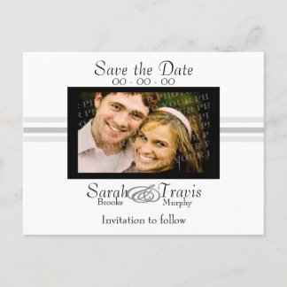 Voeg je eigen foto toe - Wit Aankondigingskaart