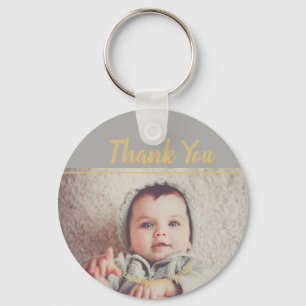 Voeg je eigen foto van vrijdag toe Dank je Sleutelhanger