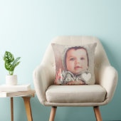 Voeg je eigen fotoliefdesscatter toe kussen (Stoel)