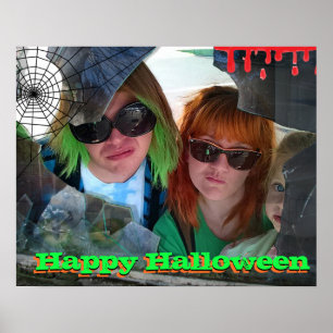 Voeg je eigen foto's toe aan dit leuke Halloween Poster
