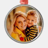 Voeg je eigen fotosjabloon toe metalen ornament (Voorkant)