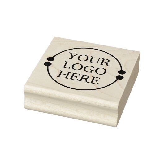 Voeg je eigen Logo Business Stamp toe Rubberstempel (Stempel)