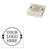 Voeg je eigen Logo Business Stamp toe Rubberstempel (Gestempeld)