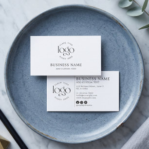 Voeg je eigen logo DIY branding klein toe Visitekaartje