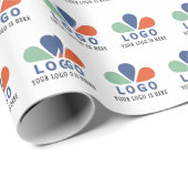 VOEG JE EIGEN LOGO TOE. SIERKUSSEN CADEAUPAPIER (Rol Hoek)