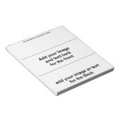 Voeg je eigen model toe - Blanco Snoep Bar Wrapper Notitieblok (Schuin)
