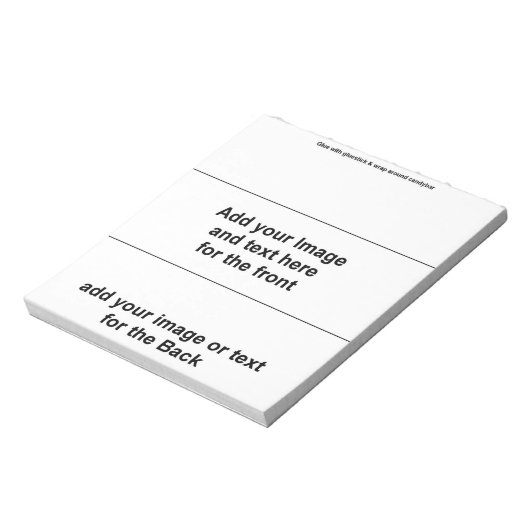 Voeg je eigen model toe - Blanco Snoep Bar Wrapper Notitieblok (Gedraaid)