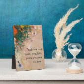 Voeg je eigen offerte Bloemen Plaque Fotoplaat (Zijkant)