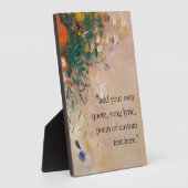 Voeg je eigen offerte Bloemen Plaque Fotoplaat (Zijkant)