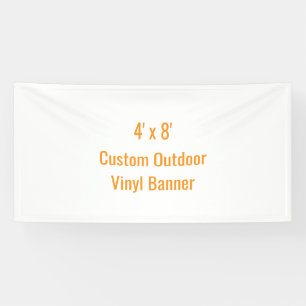 Voeg je eigen ontwerp toe 1,2 x 2,4 m spandoek