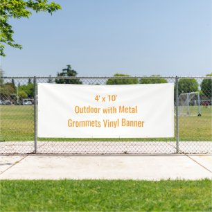 Voeg je eigen ontwerp toe 1,2 x 3 meter spandoek