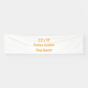 Voeg Je Eigen Ontwerp Toe 2.5' x 10' Spandoek