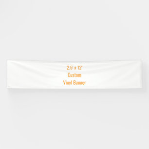 Voeg je eigen ontwerp toe 2.5' x 12' spandoek