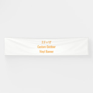 Voeg Je Eigen Ontwerp Toe 2.5' x 12' Spandoek