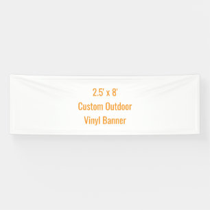 Voeg Je Eigen Ontwerp Toe 2.5' x 8' Spandoek