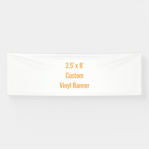 Voeg Je Eigen Ontwerp Toe 2.5' x 8' Spandoek