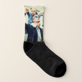 Voeg je eigen persoonlijke tekst en foto toe sokken (Links binnenkant)