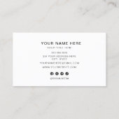 Voeg je eigen professionele logo toe visitekaartje (Achterkant)