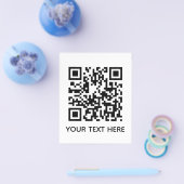 Voeg je eigen QR-code tekst toe Scan menulink Flyer (Enkel)