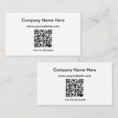 Voeg je eigen QR code Visitekaartjes toe (Voorkant / Achterkant)