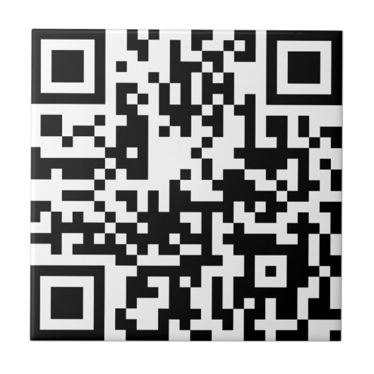 Voeg je eigen QR-codetekst toe Scannen Minimale Ee Tegeltje (Voorkant)