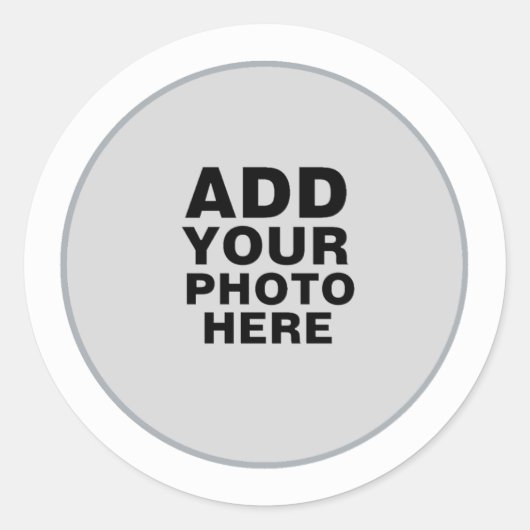 Voeg je eigen speciale foto toe ronde sticker (Voorkant)