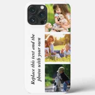 Voeg je eigen tekst en foto's toe iPhone 13 pro max hoesje