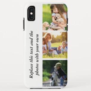 Voeg je eigen tekst en foto's toe iPhone XS max hoesje